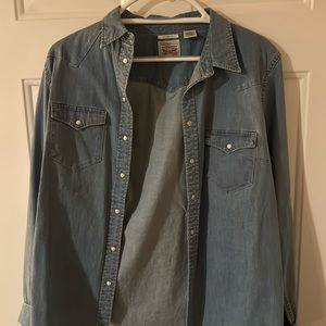 Levis denim button down